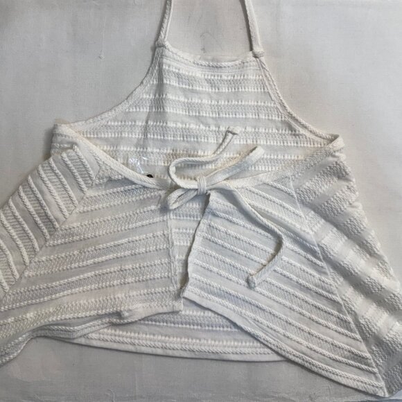 Free People Beach Halter top, White cotton, Size: XS, NWOT - Picture 2 of 5